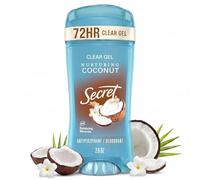 Secret Fresh Clear Gel antitranspirante y desodorante para mujer, aroma a coco, 2.6 onzas