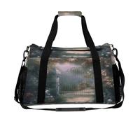 Secret Garden - Bolsa de viaje con correas ajustables para el hombro, doble cremallera, gran capacidad y múltiples funciones, bolsa de viaje para mujer, viajes, gimnasio, fin de semana.