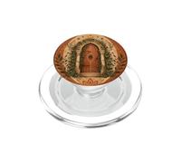 Secret Garden Door Ivy Stone Arch Cottagecore Nature Art PopSockets PopGrip para MagSafe