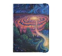 Secret Garden - Funda de piel para pasaporte, billetera, con bloqueo RFID, ligera, Jardín secreto, 1 size