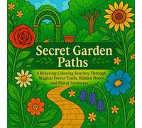 Secret Garden Paths: A Relaxing Coloring Book for Adults with Magical Garden Trails, Hidden Doors, and Floral Archways: Beautiful Hand-Drawn Pages for ... - Perfect for Garden and Nature Lovers