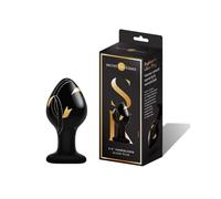 Secret Kisses 3.5 Inch Handblown Glass Bolas Anales Black