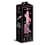 Secret Kisses Glass Lipstick Vibe Vibradores Pink 18 Cm