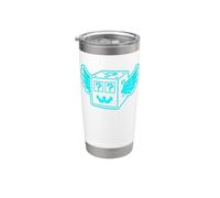 Secret Lucky Block - Italiano Brainrot Gaming Slang Meme Cian Vaso térmico de acero inoxidable de doble pared