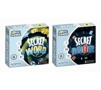 Secret Number + Secret Word - Pack Juegos de Mesa Educativos y de Deducción para Niños y Familias - Juegos de Pensar, Lógica y Palabras - Diversión Educativa para Casa y Aula