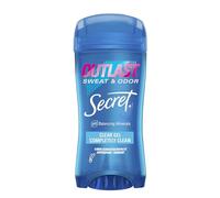 Secret Outlast - Gel antitranspirante y desodorante transparente, absolutamente limpio, 2,6 oz, 2 unidades