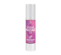 SECRET PLAY - Aceite de Masaje Erótico con Textura Sutil y Deslizante | Hidratante para la Piel y Aromático | Perfecto para Masajes Sensuales | Aroma Frutas Exóticas | 50 ml