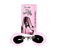 Secret Play Esposas Peluche y Marabú Negro - 1 Unidad