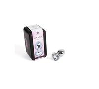 Secretplay – Plug anal metálico Corazón transparente 7 cm Talla S 1 ud