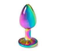 Secretplay - metal butt plug multicolor talla s 7 cm