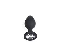 Secret Play Plug Anal Pequeño Silicona Negro y Transparente - 1 Unidad