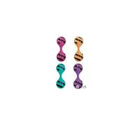 Secret Play S057, Bolas Secretas con modelo Espiral, Morado (Morado/Negro), 3.5 cm, 109 gr