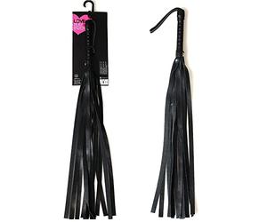 Secret Play S286, Látigo de Cuero Blister, Negro, 55 cm