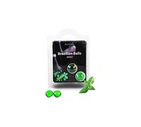 SECRETPLAY BRAZILIAN BALLS MENTA SET 2 BOLAS