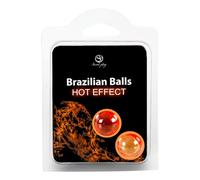 SECRET PLAY - Set 2 Brazilian Balls Efecto Calor | Aceite para Masaje Aromático | Efecto Calor | 2 Unidades