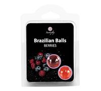 SECRET PLAY - Set 2 Brazilian Balls Frutas del Bosque | Aceite para Masaje Aromático | Aroma Frutas del Bosque | 2 Unidades