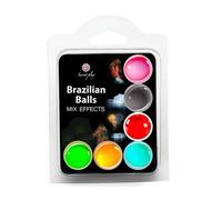 Secretplay Set de 6 bolas lubricantes Brazilian Balls – Efectos mixtos