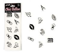 SECRET PLAY Set De 10 Tattoos Temporales Candy Collection - Diseño Divertido Para Expresión Creativa