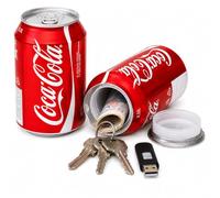 Secret Safe - Latas para bebidas de distracción - Desatornilla la tapa para revelar el compartimento secreto - Fiambreras realistas con peso (cola)