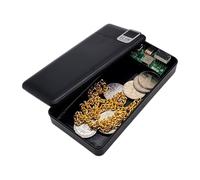 Secret Safe Power Bank - ABS 13,5 x 6,8 x 2,9 cm | Travel Discreet Storage Container | Portable Box For Card Cash Jewelry Keys Valuables Documents Money For Office Dorm Room And Travel Use