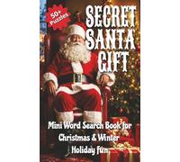 Secret Santa Gift - Mini Christmas Word Search Book: Pocket-Size 5×8 Holiday Puzzle Book for Adults & Teens | Fun, Relaxing Winter Brain Teasers & Seasonal Word Find Activities