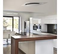 Secret Service Campana extractora Extractor de techo 220 W táctil de cristal con led blanco