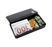 Secret Storage Safe, Power Bank Diversion Box, Hidden Anti Theft Case, Concealed Compartment Design, Portable for Dorm Home Travel, 5.31x2.68x1.14 Inches Black 1 Piece