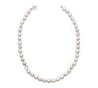 Secret & You Collar de Perlas de Mujer Cultivadas de Agua Dulce Barrocas de 45 cm de largo Perlas Barrocas de 9 a 10 mm con nudo entre cada perla.