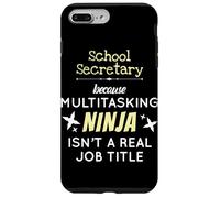 Secretario Escolar Porque la educación Ninja multitarea Carcasa para iPhone 7 Plus/8 Plus
