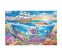 Secreto de naufragio del mar Profundo Puzzles 1000 Piezas Obra De Arte Decorativa Premium Rompecabezas Familiar para Adultos DIY Creativo Aliviar Estrés Portátil 1000 PCS