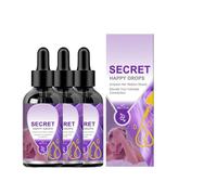 Secreto Gotas Felices Cuidado Corporal,Lubricante Orgásmico Rápido Intenso,Gotas Sexuales De Placer Estimulante Para Mujeres,Adecuado Para Parejas,30ml*3pc