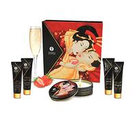 Secretos de una Geisha Aroma Cava y Fresas - Kit Viaje Masaje Erótico by Shunga