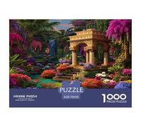 Secretos del Jardín Puzle Desafíos Divertidos Decoración Familiar 1000 Piezas Rainforest Blossom Realm Rompecabezas Imposible Juguetes Desafiantes para Adultos 70x50cm/1000pcs