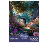 Secretos del Jardín Puzzle Desafíos Divertidos Decoración del Hogar 1000 Piezas Juguetes Desafiantes Flower Cascades Puzle Juego De Habilidad para Adultos 38x26cm/1000pcs
