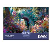 Secretos del Jardín Rompecabezas Regalo Creativo Decoración del Hogar 1000 Piezas Flower Cascades Rompecabezas Imposible Juguetes Desafiantes para Adultos Y Niños 52x38cm/1000pcs