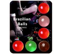 SECRETPLAY 6 Hot Balls Lubricante Frutal - Bolas Aromáticas Para Momentos Especiales