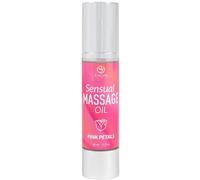 SECRET PLAY - Aceite de Masaje Erótico con Textura Sutil y Deslizante | Hidratante para la Piel y Aromático | Perfecto para Masajes Sensuales | Aroma Pétalos Rosas | 50 ml