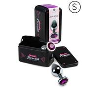 Lila Plug metalico S con brillante