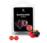 SECRETPLAY Bolas Brasileñas Frutas Del Bosque - Lubricante Saborizado Para Masajes Sensuales