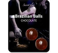 SECRETPLAY Brazilian Balls Chocolate Set - Lubricante Sabor Chocolate Para Masajes Sensuales