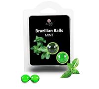 SECRETPLAY BRAZILIAN BALLS MENTA SET 2 BOLAS