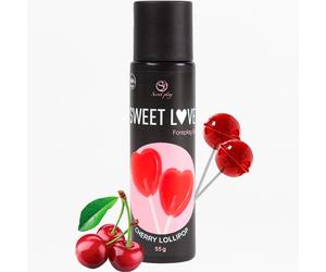 SECRETPLAY COSMETIC Sweet Love - Gel lubricante sabor piruleta de cereza, 60 ml