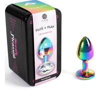 Secretplay - metal butt plug multicolor talla s 7 cm