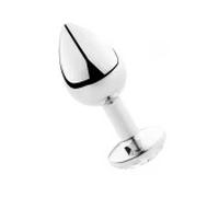 SECRETPLAY - PLUG ANAL ALUMINIO TRANSPARENTE 8 CM