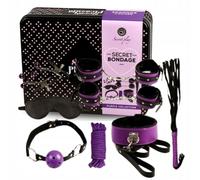 SECRETPLAY BDSM SET 8PCS LILA / NEGRO