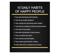Secrets Of Happy People Metal Tin Sign Gratitude Attitude Wall Decor Den Room 8 X 12 inch