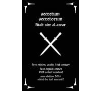 Secretum Secretorum: Kitab Sirr Al-Asrar