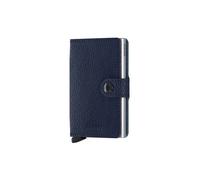 SECRID Billetera - Miniwallet Vegetable Tanned Mini Navy/Silver azul