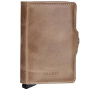 Secrid Bric's - Cartera Doble de Piel, diseño Vintage, Pardo, 10,2 x 7 x 2,5 cm, Clásico