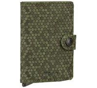 Secrid Cartera de piel, presenta un diseño compacto y espacioso, el mecanismo patentado permite sacar las tarjetas con un simple movimiento, cierre lateral con botón, perfil c, Hexagon Green, Talla